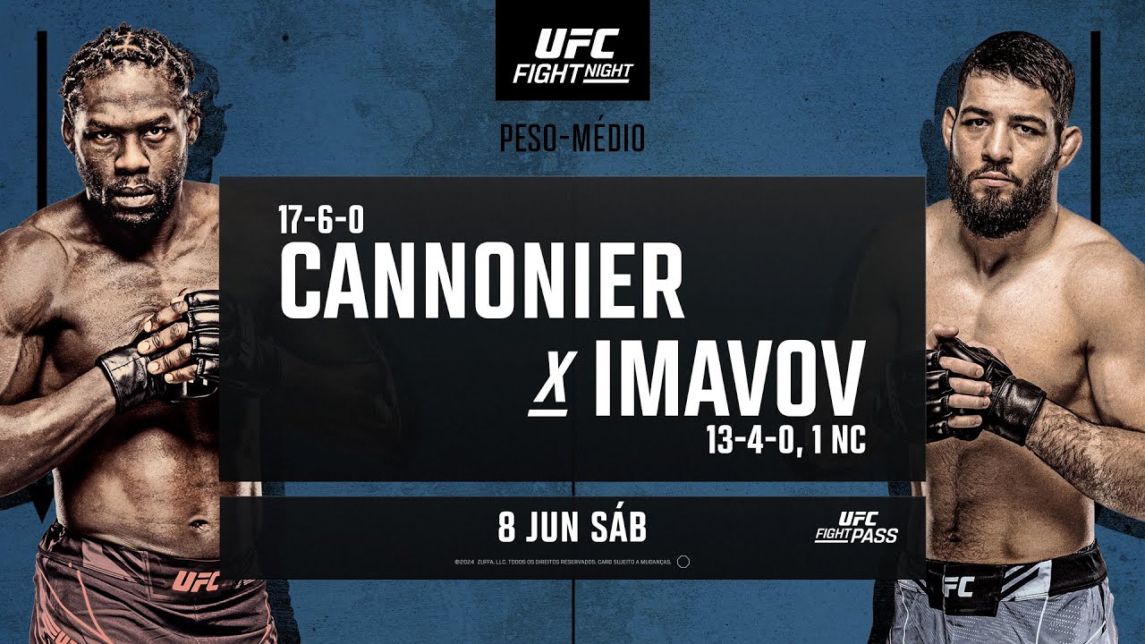 Assistir Cannonier x Imavov AO VIVO Online 08/06/2024