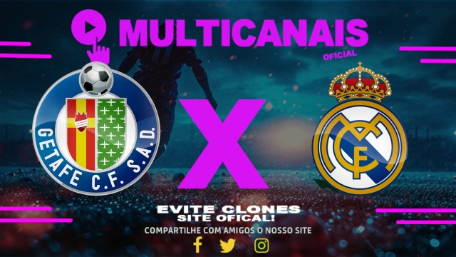 Assistir Getafe x Real Madrid AO VIVO Online 23/04/2025