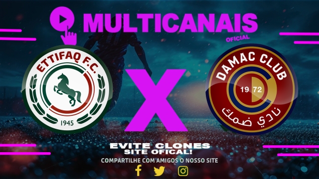 Assistir Al-Ettifaq x Damac AO VIVO Online 17/05/2025