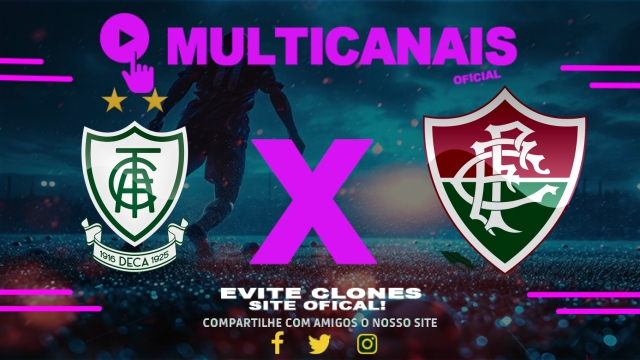Assistir América-MG x Fluminense AO VIVO Online 04/05/2025
