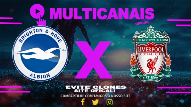 Assistir Brighton x Liverpool AO VIVO Online 19/05/2025