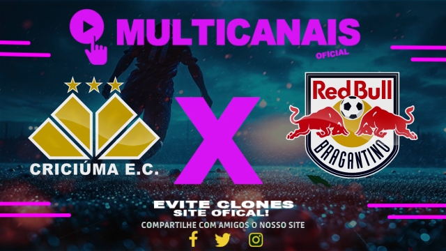 Assistir Criciúma x Red Bull Bragantino AO VIVO Online 01/05/2025
