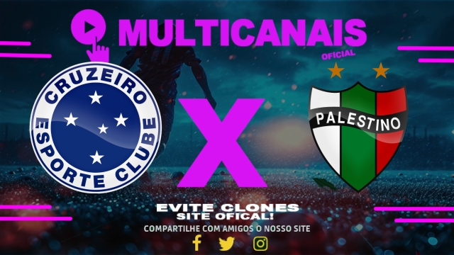 Assistir Cruzeiro x Palestino AO VIVO Online 14/05/2025