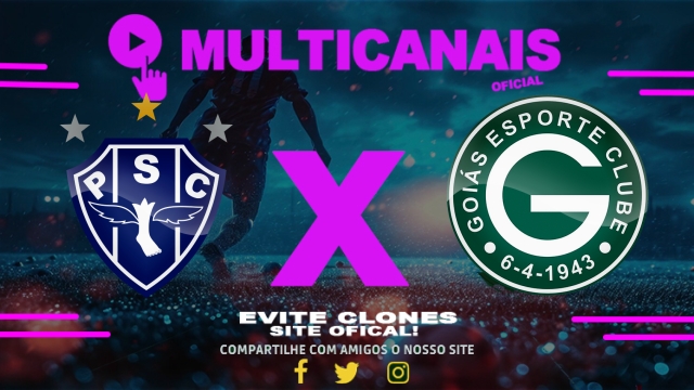 Assistir Paysandu x Goiás AO VIVO Online 18/05/2025