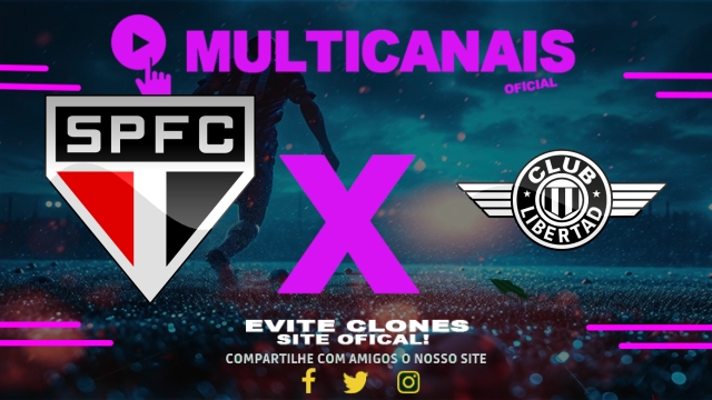 Assistir São Paulo x Libertad-PAR AO VIVO Online 14/05/2025